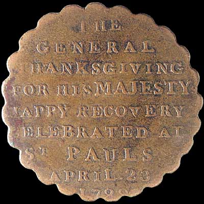 British Historical Medals 309 - 1789