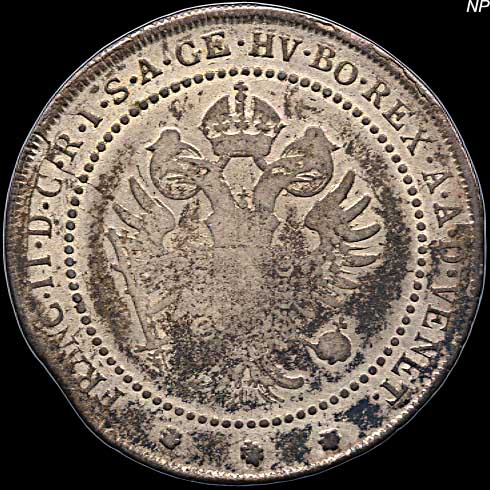 Obverse - Venice (Austria) - 1 Lira (1802)