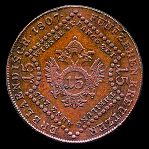 Reverse - Austria - 15 Kreutzer 1807
