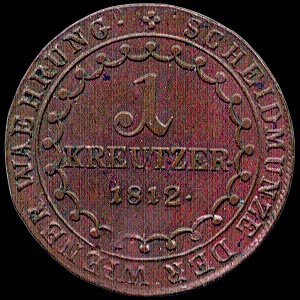 Reverse - Austria - 1 Kreutzer 1812