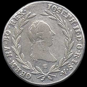 Obverse - Austria - 20 Kreuzer 1790