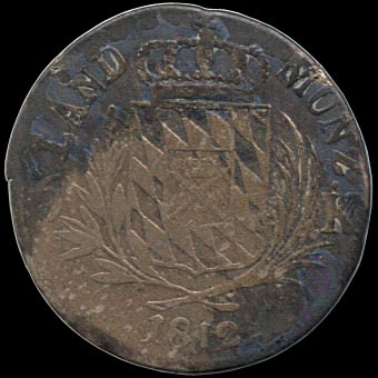 Reverse - Bavaria - 6 Kreuzer - 1812