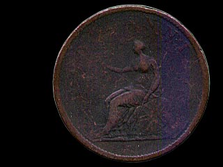 Reverse - Great Britain - 1/2 Penny - 1807