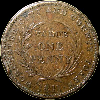 Reverse - Great Britain - 1 Penny Token - 1811