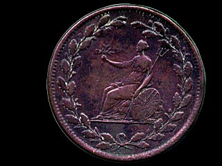 Reverse - Great Britain - 1/2 Penny - 1813