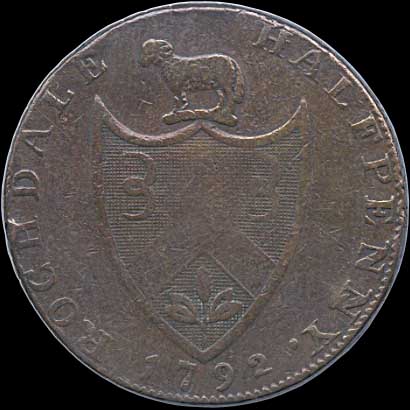 Reverse - Great Britain - 1792