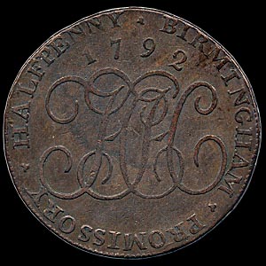 Reverse - Great Britain - 1792
