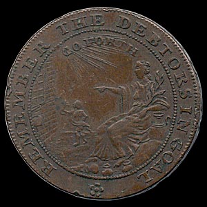 Reverse - Great Britain - 1/2 Penny - 1794