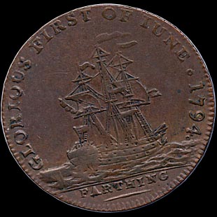 Reverse - Great Britain - 1 Farthing - 1794