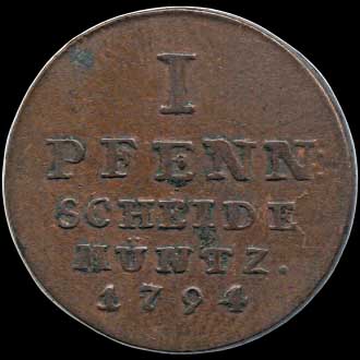 Reverse - Brunswick-Luneburg 1794 1 Pfennig