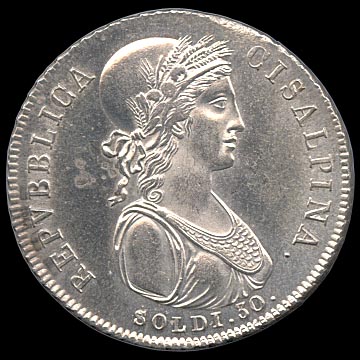 Obverse - Cisalpine Republic 30 Soldi - 1801