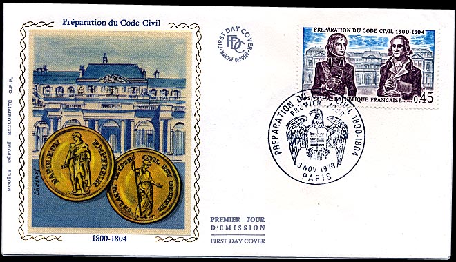 A FDC from 1973 showing the medal...
