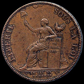Obverse - France - 2 Sols 6 Deniers - 1791