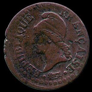 Obverse - France - 1 Centime - 1798