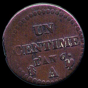Reverse - France - 1 Centime - 1798