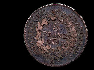 Reverse - France - 5 Francs 1799