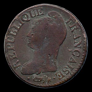 Obverse - France - 5 Centimes 1800