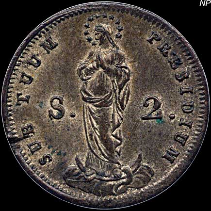 Reverse - Genoan Republic - 2 Soldi - 1814