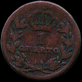 Reverse - Gibraltar - 1 Quarto - 1813