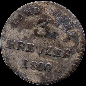 Reverse - Hesse-Darmstadt - 1800 - 3 Kreuzer