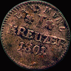 Reverse - Hesse-Darmstadt - 1801 - 1 Kreuzer