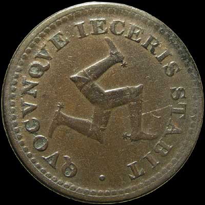 Obverse - Isle of Man - 1/2 Penny - 1811