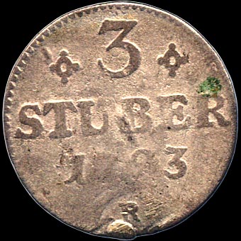 Reverse - Julich - Berg - 1793 - 3 Stuber