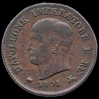 Obverse - Kingdom of Napoleon - 1 Centesimo (1808)