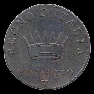 Obverse - Kingdom of Napoleon - 1 Centesimo (1810)