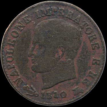 Obverse - Kingdom of Napoleon - 1 Centesimo (1810)