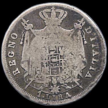 Reverse - Kingdom of Napoleon - 1 Lira (1810)