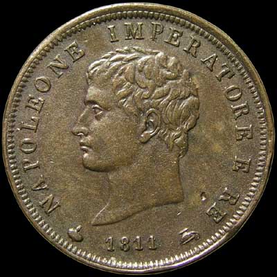 Obverse - Kingdom of Napoleon - 1 Soldo (1811)