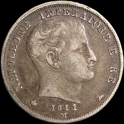 Obverse - Kingdom of Napoleon - 1 Lira 1811