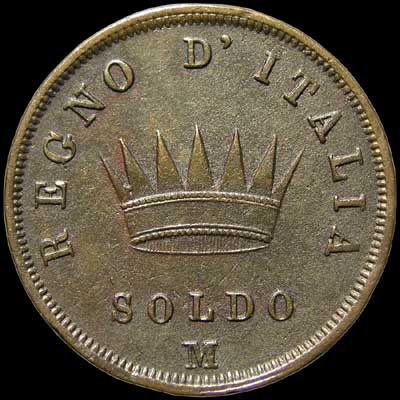 Reverse - Kingdom of Napoleon - 1 Soldo (1811)