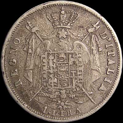 Reverse - Kingdom of Napoleon - 1 Lira 1811