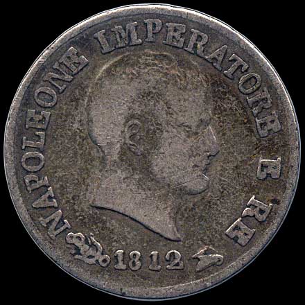 Obverse - Kingdom of Napoleon - 10 Soldi (1812)