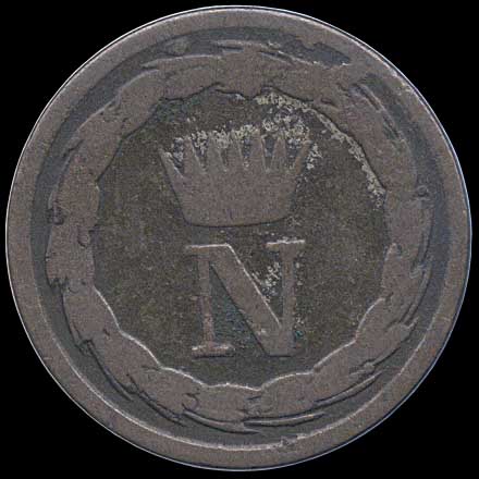 Obverse - Kingdom of Napoleon - 10 Centesimi (1813)