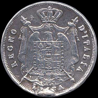 Reverse - Kingdom of Napoleon - 1 Lira (1814)