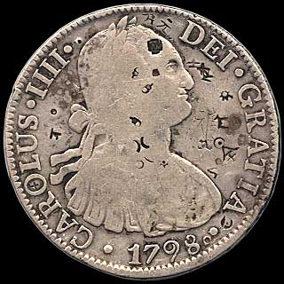 Obverse - Mexico - 8 Reales 1798