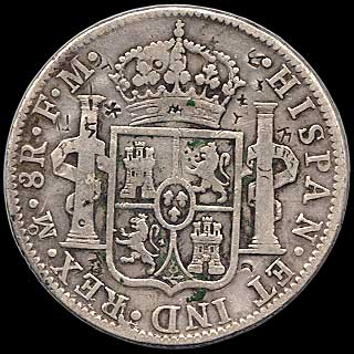 Reverse - Mexico - 8 Reales 1798