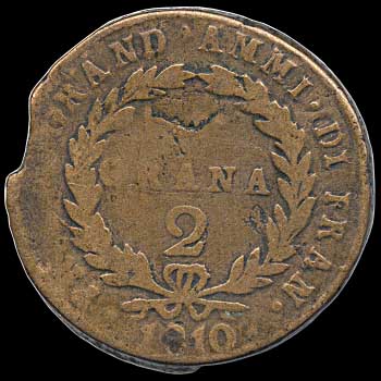 Reverse - Naples - 2 Grana - 1810