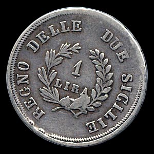 Reverse - Naples - 1 Lire - 1813