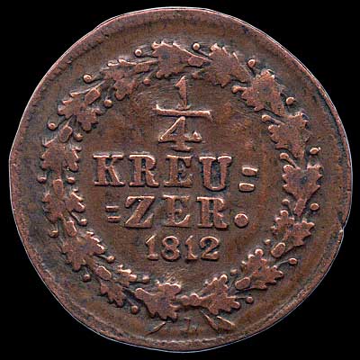 Reverse - Nassau-Weilbourg - 1/4 Kreuzer - 1812