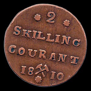 Reverse - Norway - 2 Skilling - 1810