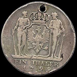 Reverse - Prussia - 1799 - 1 Thaler