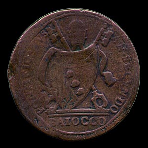 Obverse - Papal States - Baiocco - 1802