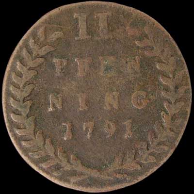 Reverse - Salzburg - 2 Pfenning - 1791