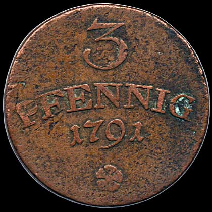 Reverse - Saxe - Weimar - Eisenach - 1791