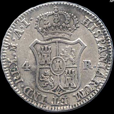 Reverse - Spain - 4 Reales 1810