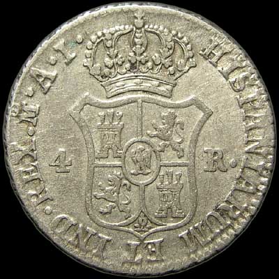 Reverse - Spain - 4 Reales 1811